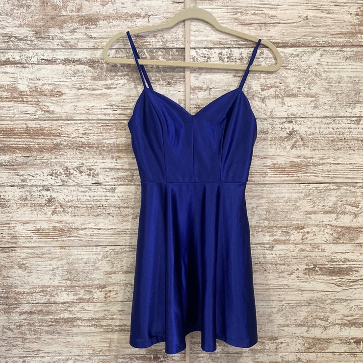 ROYAL BLUE SHORT DRESS
