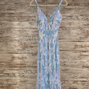 BLUE SEQUIN MERMAID GOWN