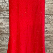 RED SPARKLY MERMAID GOWN
