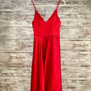 RED A LINE GOWN