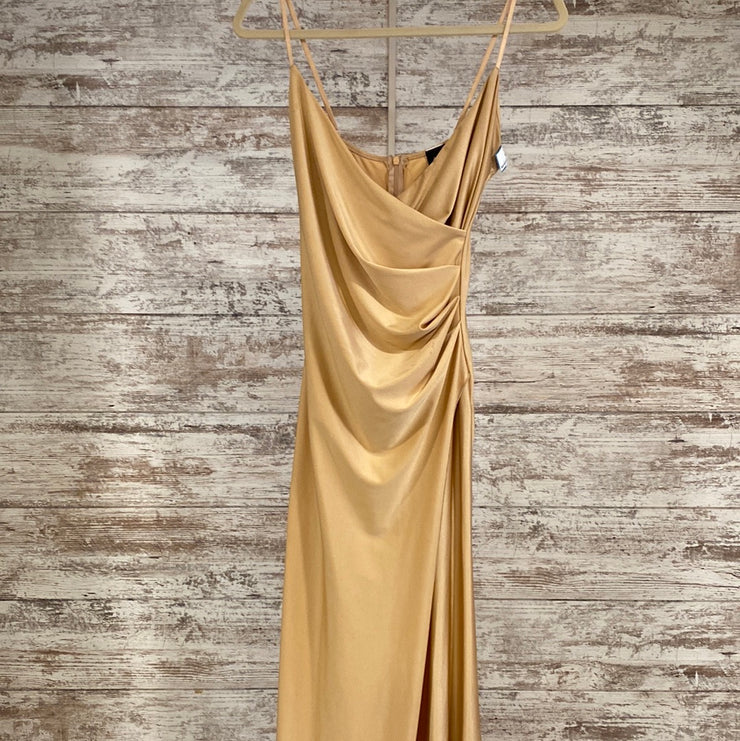 GOLD LONG EVENING GOWN