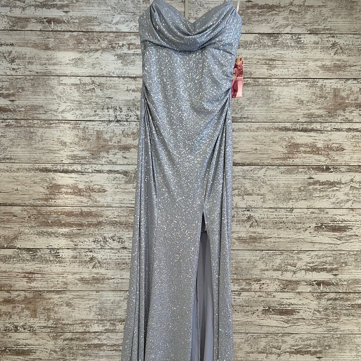 GRAY SPARKLY LONG DRESS (NEW)