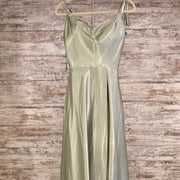 GREEN A LINE GOWN