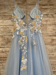 BLUE/WHITE A LINE GOWN (NEW)