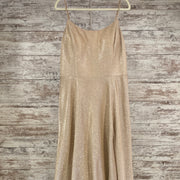 GOLD SPARKLY A LINE GOWN