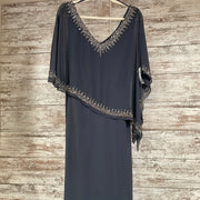 GRAY SPARKLY TOP LONG DRESS