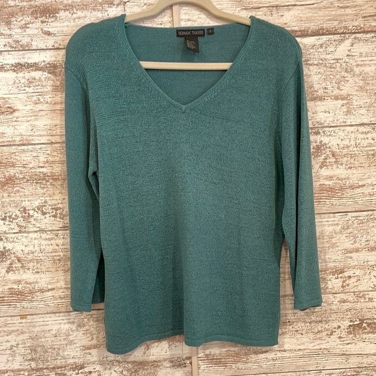 GREEN LONG SLEEVE SWEATER