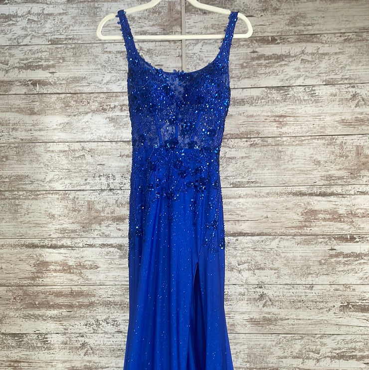 ROYAL BLUE SPARKLY MERMAID GOW