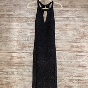 BLACK SPARKLY LONG DRESS
