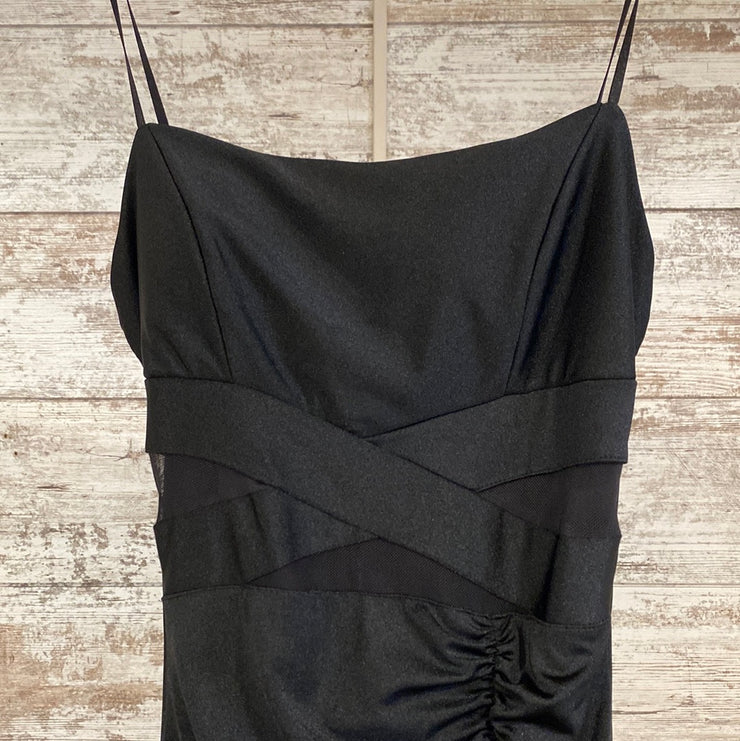 BLACK LONG EVENING GOWN