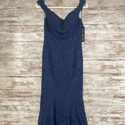 NAVY LACE MERMAID GOWN (NEW)