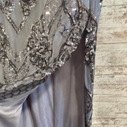SILVER SPARKLY LONG DRESS