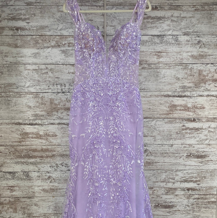 LAVENDER SPARKLY LONG GOWN
