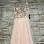 PINK/FLORAL PRINCESS GOWN-NEW