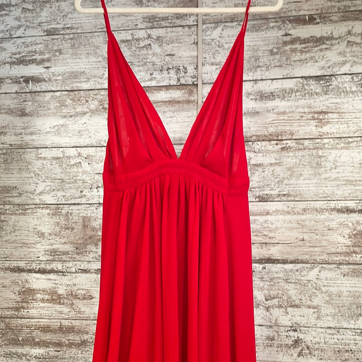 RED LONG EVENING GOWN