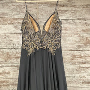 GRAY/GOLD LONG GOWN (NEW)