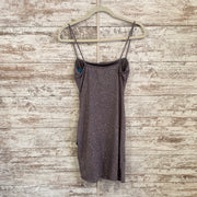 GRAY SPARKLY SHORT DRESS