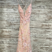 PINK FLORAL LONG GOWN (NEW)