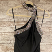 BLACK LONG EVENING GOWN