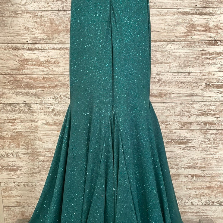 GREEN MERMAID GOWN