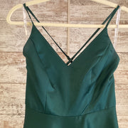 GREEN A LINE GOWN