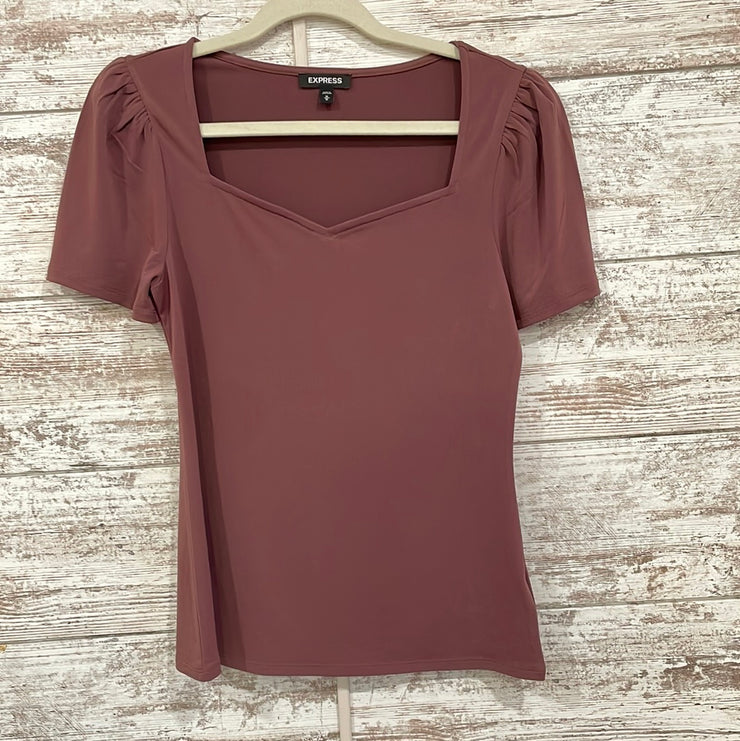 PURPLE SHORT SLEEVE TOP