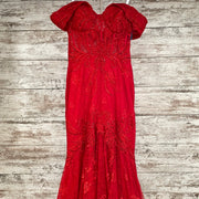 RED SPARKLY MERMAID GOWN-NEW