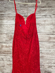 RED LACE LONG DRESS (NEW)