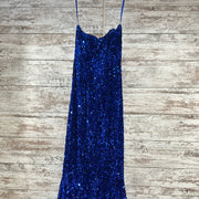 ROYAL BLUE SEQUIN LONG DRESS