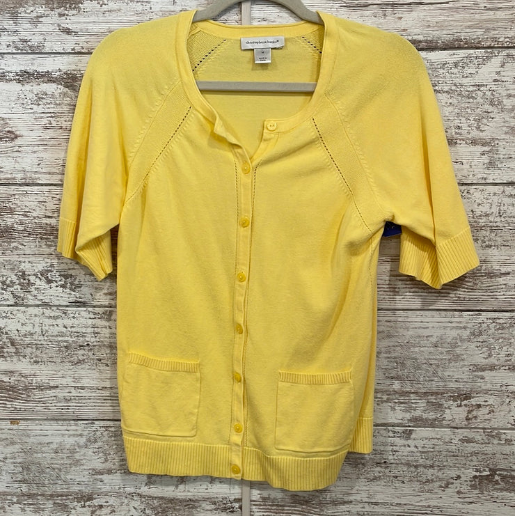YELLOW BUTTON UP CARDIGAN