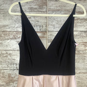 PINK/BLACK A LINE GOWN (NEW)