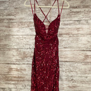 BURGUNDY LONG DRESS (NEW)