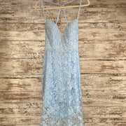 BLUE FLORAL MERMAID GOWN (NEW)