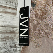 BLUSH SPARKLY A LINE GOWN-NEW