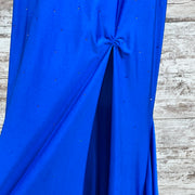 ROYAL BLUE GEMMED LONG DRESS