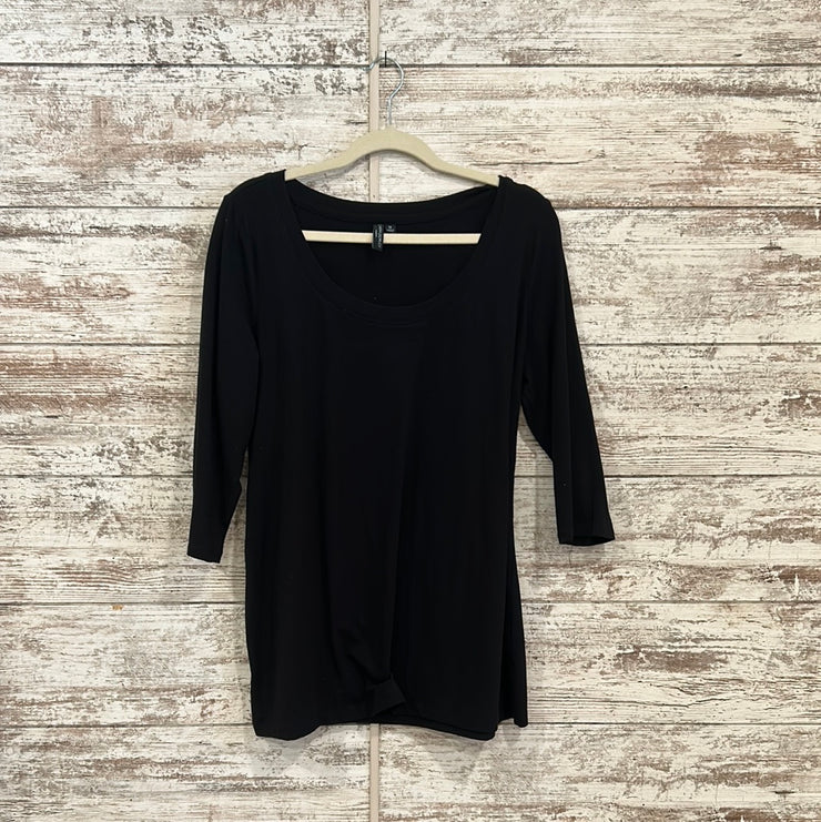 BLACK LONG SLEEVE TOP