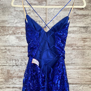 ROYAL BLUE SEQUIN MERMAID GOWN