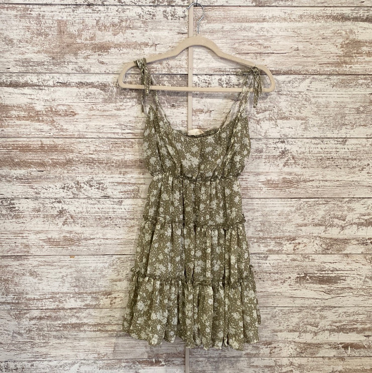 GREEN/WHITE SHORT DRESS - NEW