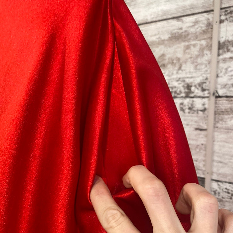 RED A LINE GOWN