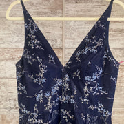 NAVY/SILVER SPARKLY A LINE GOW