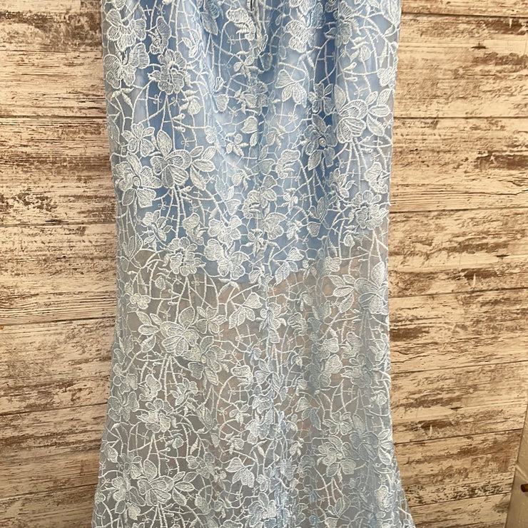 BLUE FLORAL MERMAID GOWN (NEW)