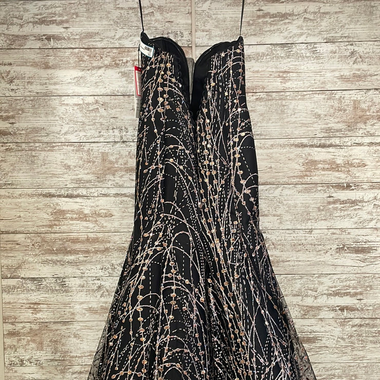 BLACK/GOLD MERMAID GOWN (NEW)