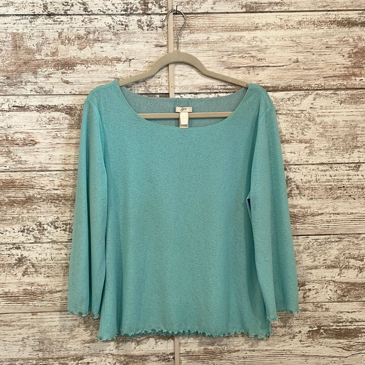 GREEN LONG SLEEVE TOP