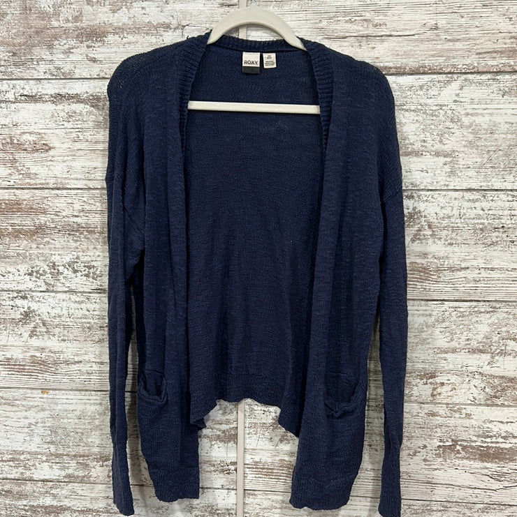 NAVY OPEN SWEATER CARDIGAN