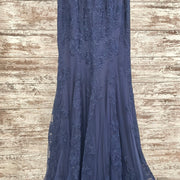 NAVY LACE MERMAID GOWN (NEW)
