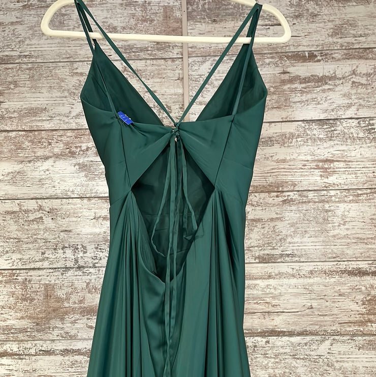GREEN A LINE GOWN (NEW)