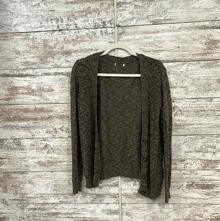 GREEN OPEN SWEATER CARDIGAN