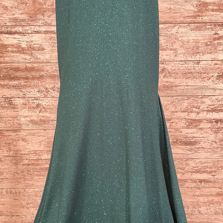 GREEN SPARKLY MERMAID GOWN-NEW