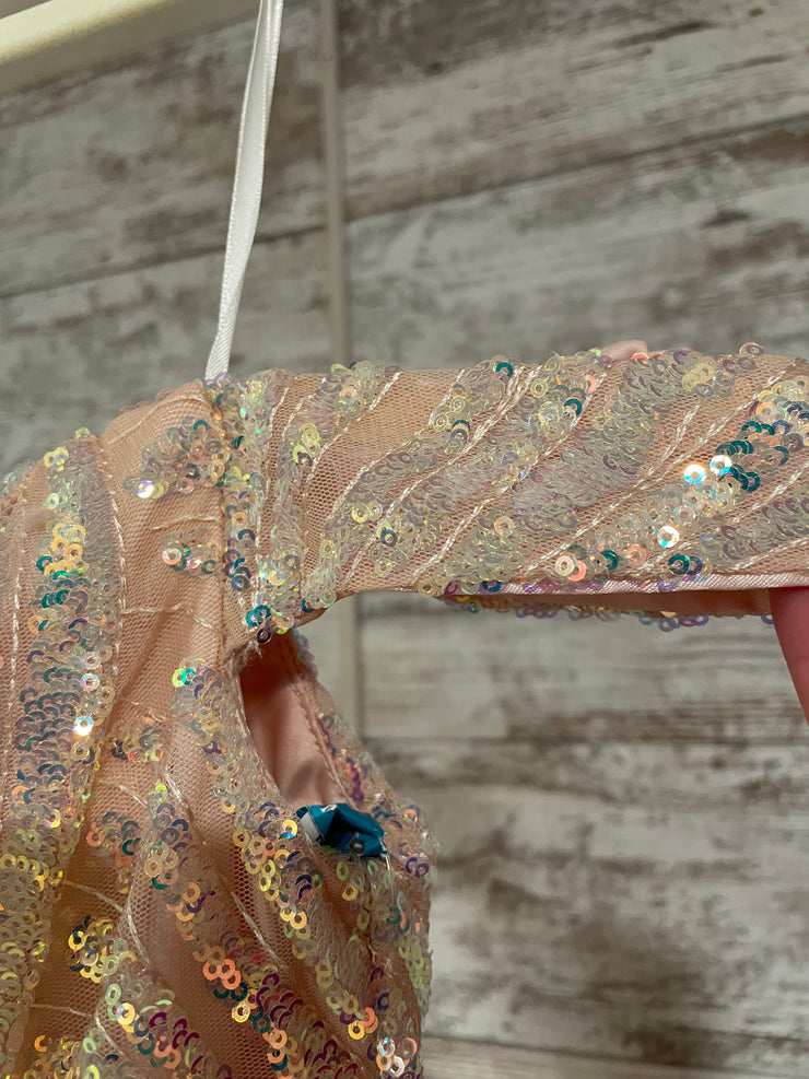 PINK SPARKLY A LINE GOWN (NEW)