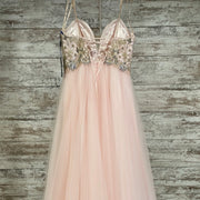 PINK/FLORAL PRINCESS GOWN-NEW